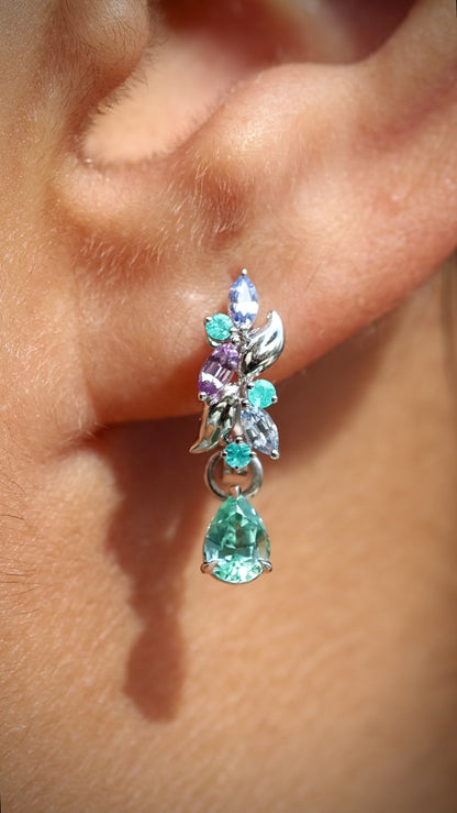 Paraiba and Sapphire Eden Huggies - Made to Order
