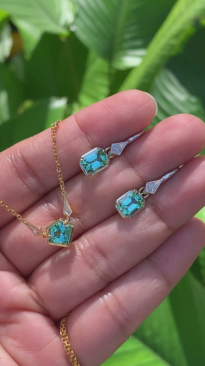 Xena Necklace - Lagoon Tourmaline
