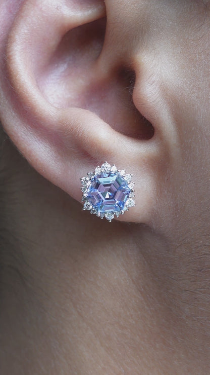 Elsa Studs - Tanzanites