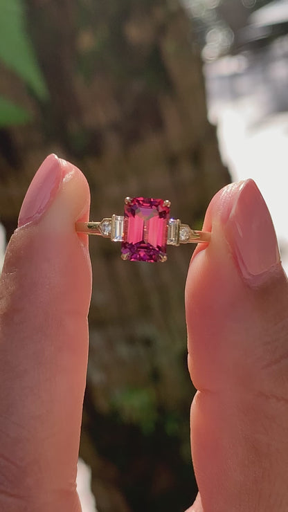 Prism Ring - Rubellite Tourmaline