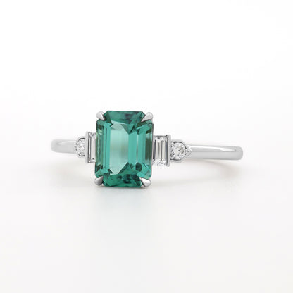 Prism Ring - Teal Tourmaline