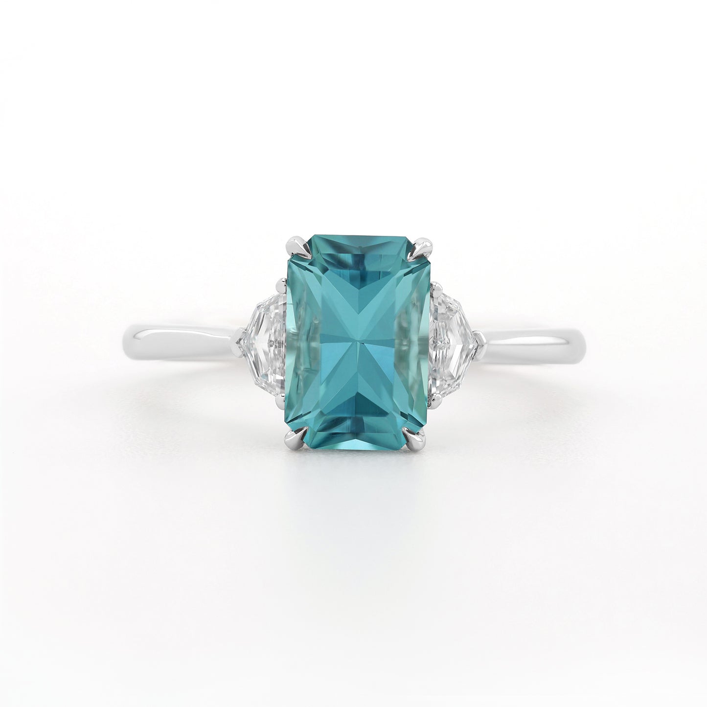 Trinity Ring - Blue Tourmaline
