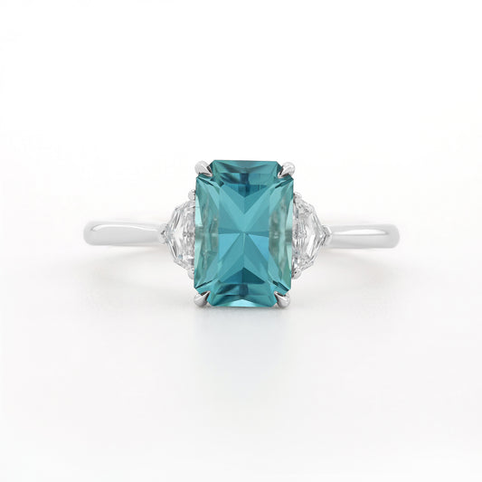 Trinity Ring - Blue Tourmaline