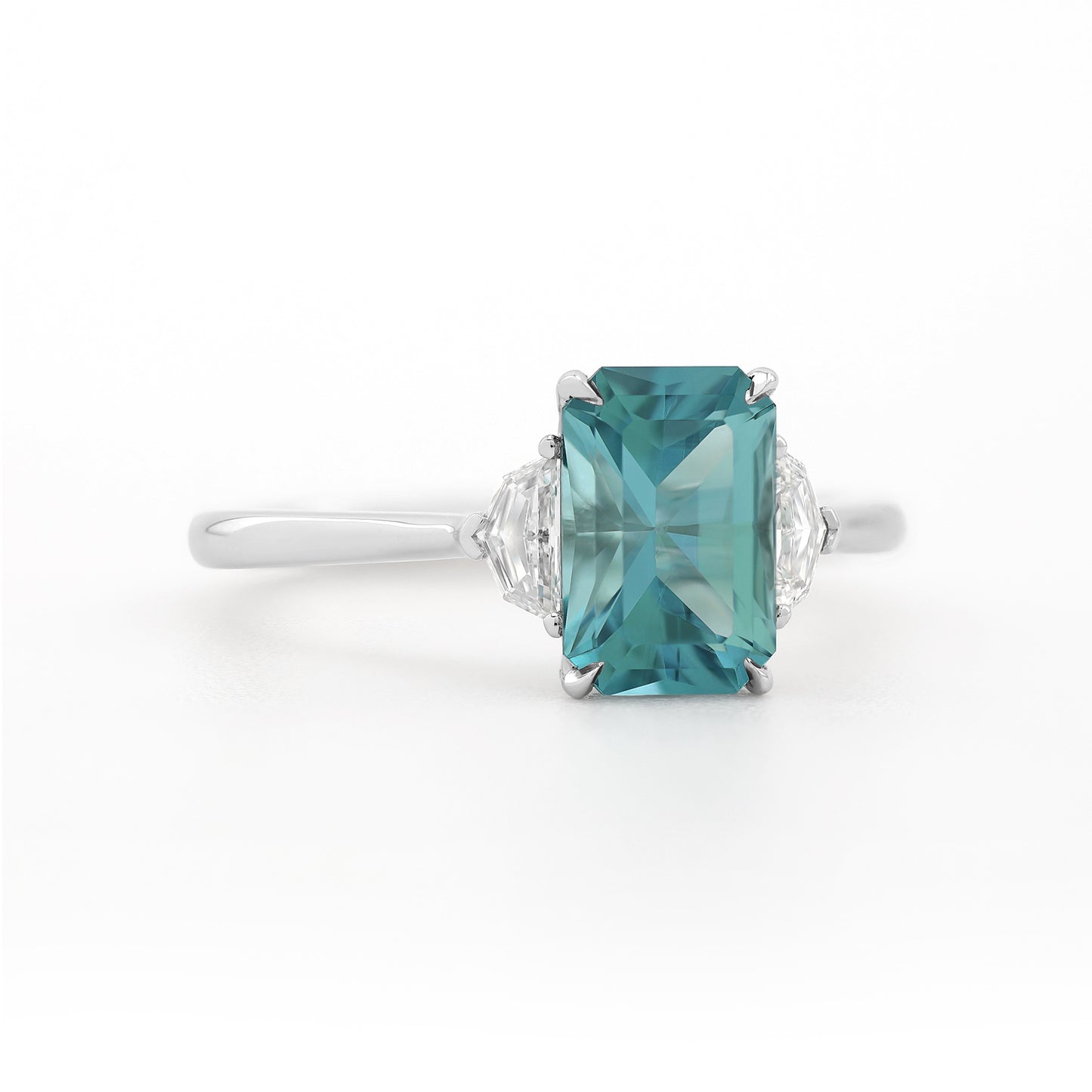 Trinity Ring - Blue Tourmaline