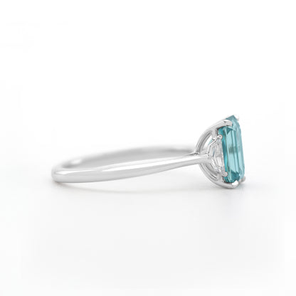 Trinity Ring - Blue Tourmaline