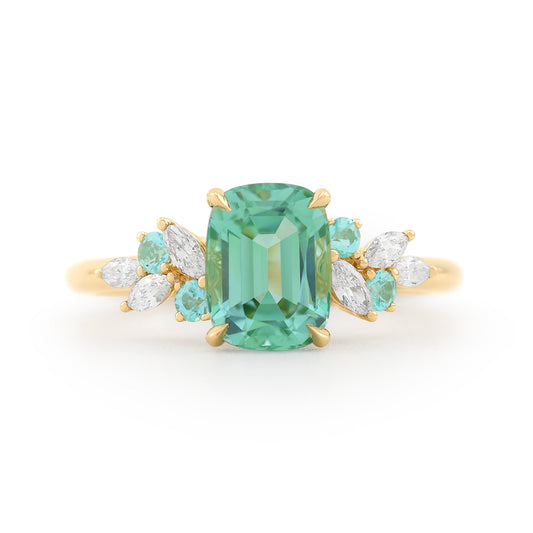 Paraiba Bloom Ring - Lagoon Tourmaline