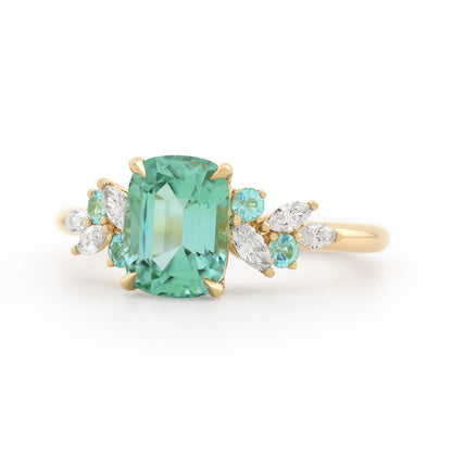Paraiba Bloom Ring - Lagoon Tourmaline