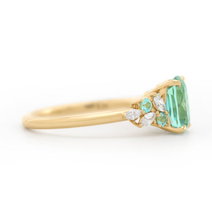 Paraiba Bloom Ring - Lagoon Tourmaline